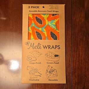 Meli Wraps Reusable Beeswax Food Wraps 3 Pack